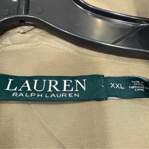 Lauren Ralph Lauren Women’s Cinched-waist Anorak Jacket Sz XXL Khaki Tan Hooded - Picture 5 of 15